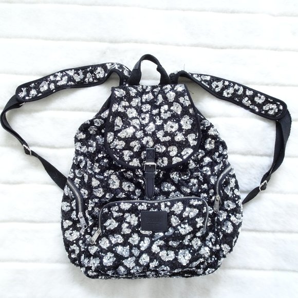 Women's Pink Victoria's Secret Sequin Backpack